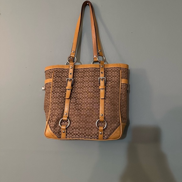 Coach Handbags - Coach Brown and Tan Tote Bag